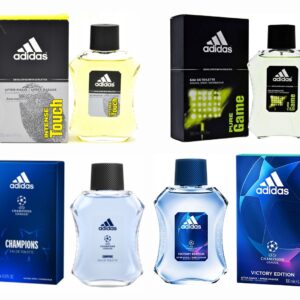 PACK 4x1 ADIDAS: INTENSE TOUCH EDT 100 ML @ + PURE GAME 100 ML @ + UEFA 8 EDT 100 ML @ + VICTORY EDT 100 ML @