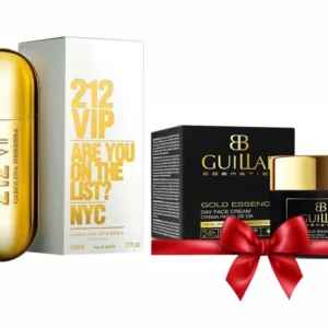 CAROLINA HERRERA - 212 VIP EDP 80ML @ + CREMeE GUILLAB GOLD ESENCE DIA 50 ML (REGULAR)