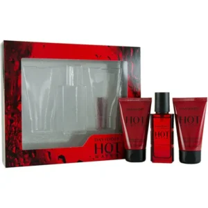 SET DAVIDOFF - HOT WATER EDT 60 ML (REGULAR) + AFTER SHAVE BALSAMO 50 ML + GEL 50 ML