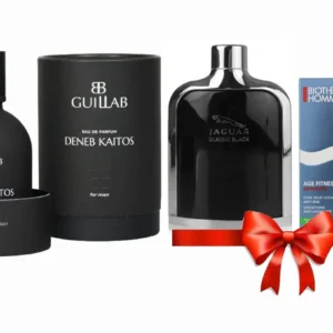 PACK GUILLAB - DENEB KAITOS FOR MAN EDP 100 ML (REGULAR) + 2 PRESENTES (JAGUAR CLASSIC BLACK EDT 100 ML + BIOTHERM HOMME AGE FITNESS EYE ADVANCED SMOOTHING TRATAMIENTO ALISADOR CONTORNO OLHOS 15 ML (REGULAR)