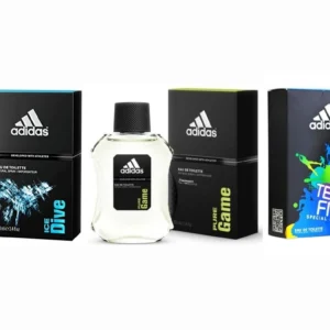 PACK 3x1 ADIDAS FOR MEN: ADIDAS ICE DIVE MEN EDT 50 ML @ + ADIDAS TEAM FIVE MEN EDT 50 ML @ + ADIDAS PURE GAME 50 ML @
